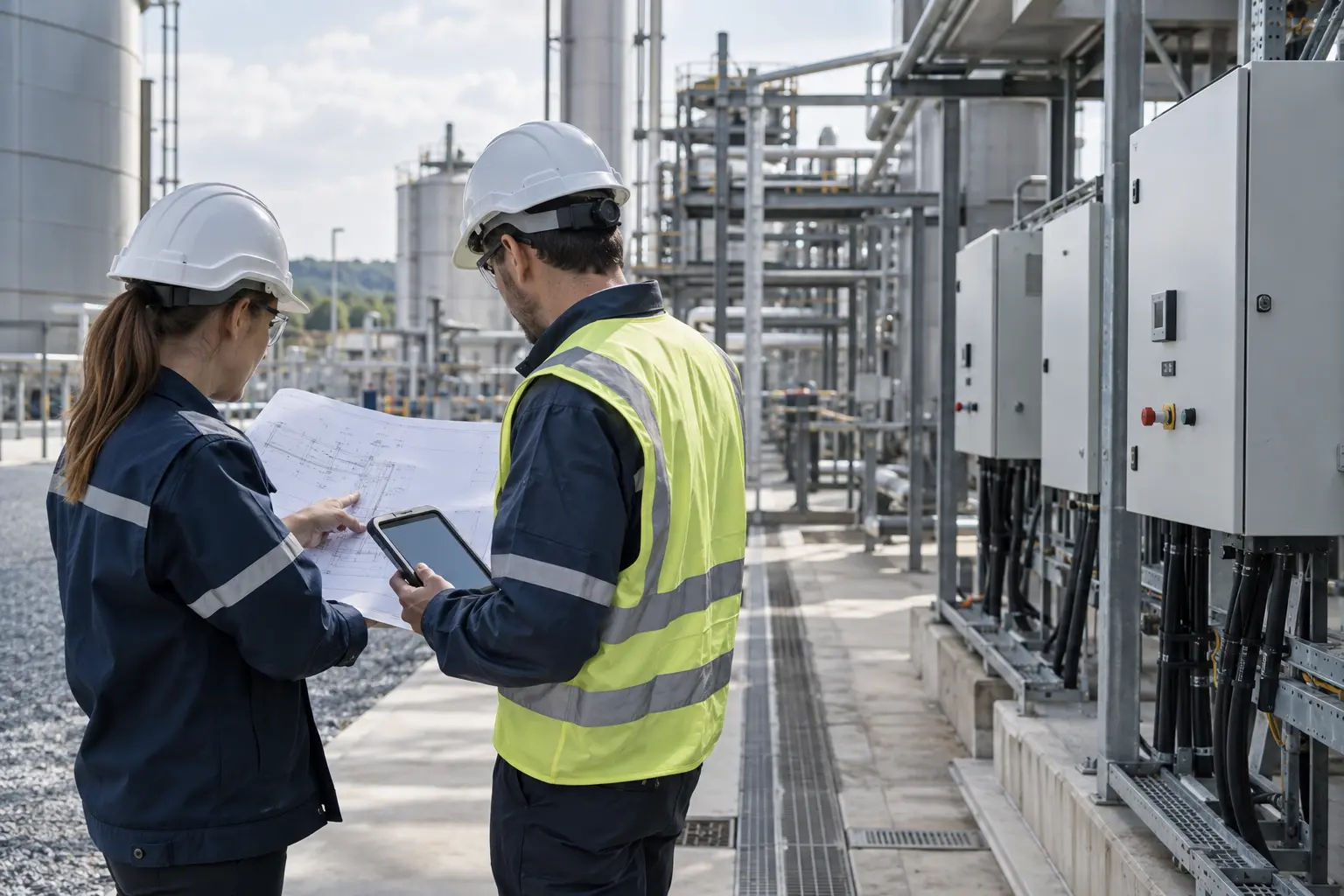 Pilotage d'un projet technique sur un site industriel